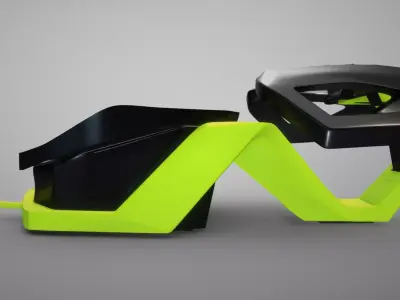 Feature mouse  Gaming Mouse  Low-poly 3D model