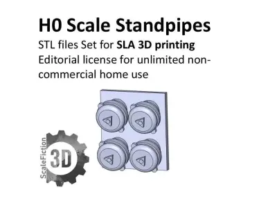 H0 Standpipes - Trockenleitungen 3D print model