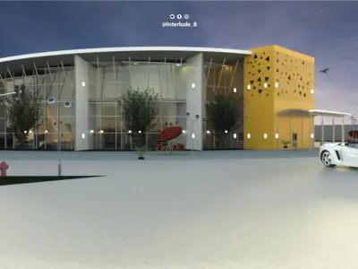 Art gallery 3D model 4
