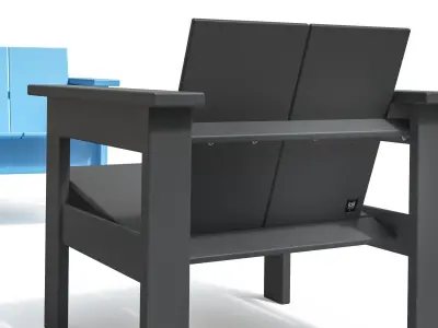 Hennepin Lounge Chair 3D model