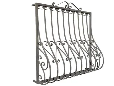 REJA PECHO PALOMO 3D- FENCE - REJA SERIE ESTILO ANDALUZ 3D model