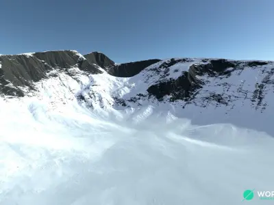 Snow Mountain 04 3D model