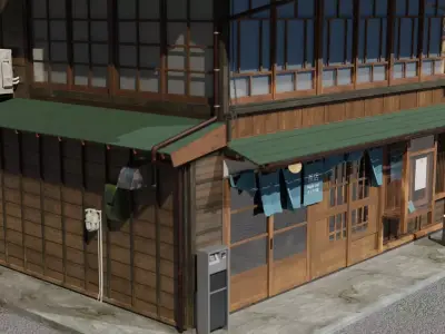 Japanese Cafe 3D model