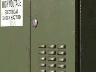 power distribution box Low-poly 3D model