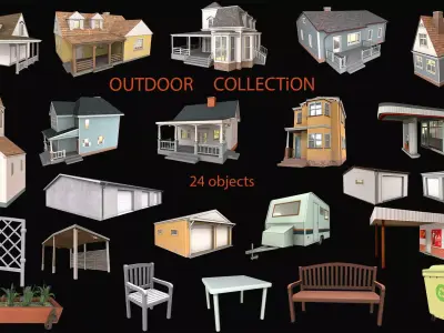 outdoor collection 3D Model Pack