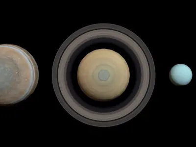 8K PBR Solar System Planets Low-poly 3D model