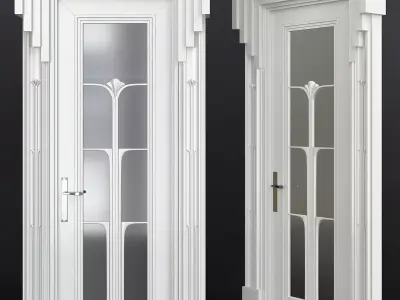 Interior Doors Premium low poly 3d model Low-poly 3D model
