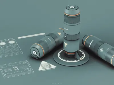 Grenade 3D Model  Low-poly 3D model