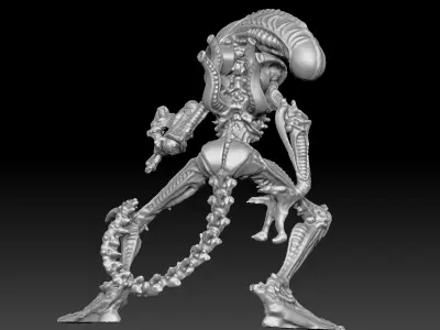 Xenomorphy Statue Scan 3D print model