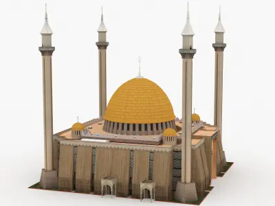 Abuja National Mosque 3D model