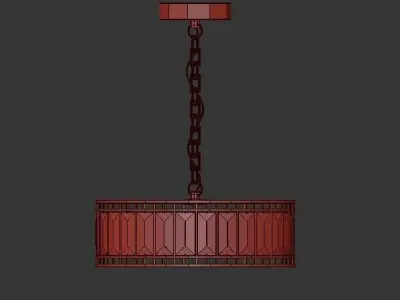 Modern Glass Chandelier 3D model purchase