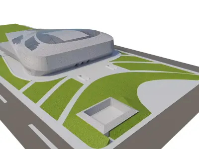 Baku Congress Hall 3D model