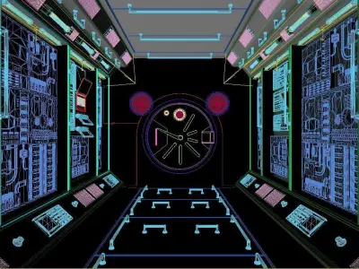 space station astronaut  shuttle 3D model