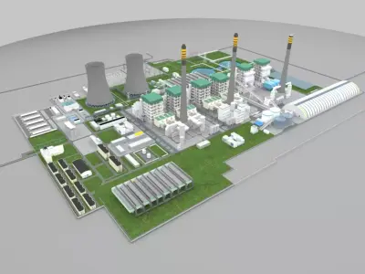 Factory area 3D model