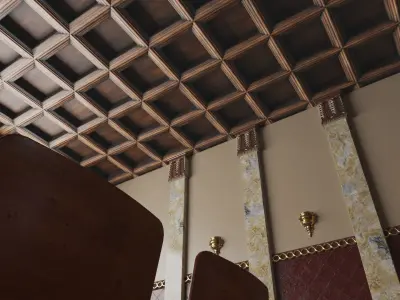 Movie Theater Classic Interior 3D model