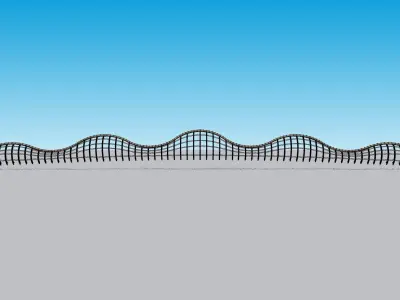 Railing Dekoratif For Bridge 3D model