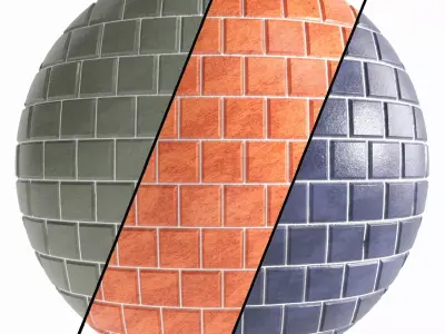 Glass Tile Materials 5- Pbr 4k By Sbsar File Texture