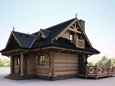 small highlander house dom54 3D model