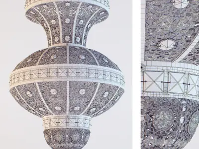 Crystal Morocco lamp 3D model