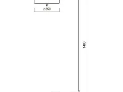 REVOLVE set three table lamps in gold 3D model