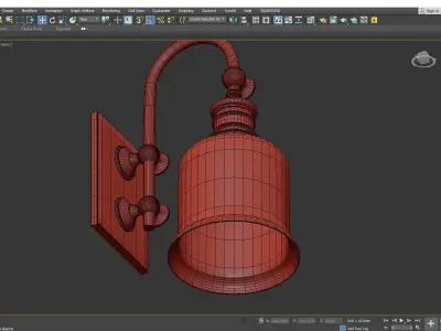  Keswick Sconce Low-poly 3D model