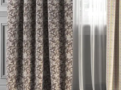 Curtain Set 235 3D model