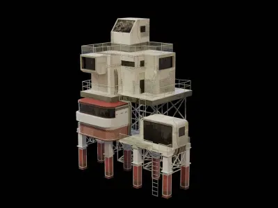 Stack building 3D model