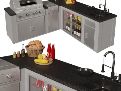 DRACO Outdoor Grill 3D model