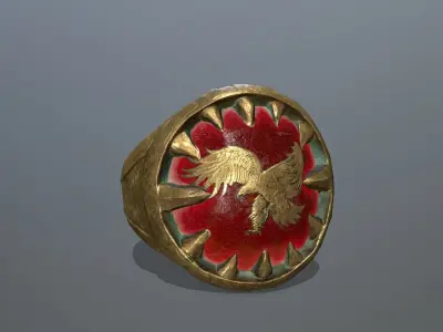 Power Ring Low-poly 3D model