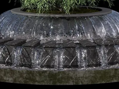 WATERFALL FOUNTAIN CASCADE  NO10 A 3D model