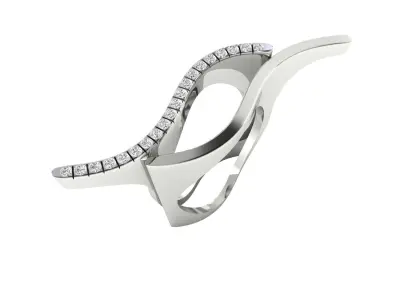 Women Ring Render 3dm STL MTL SLC JCD OBJ FBX Details 3D print model 66