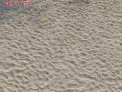 Ultra realistic Beach sand geometry  3D model