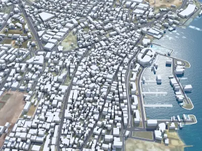 Hurghada Egypt 60km Low-poly 3D model