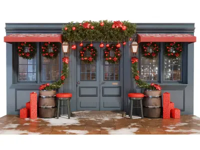 Christmas Entrance 3D model