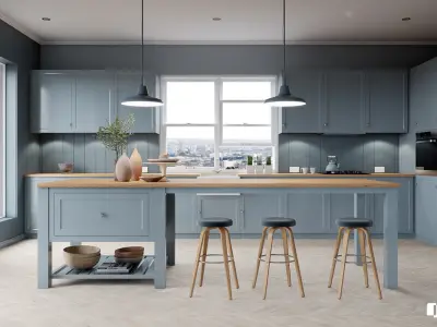 VRay - C4D Scene files - French Country Kitchen Interior 3D model