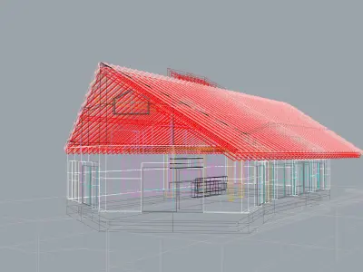 Fabiola Pavilion Anderlecht by Carton 123 Architects 3D Model 3D model