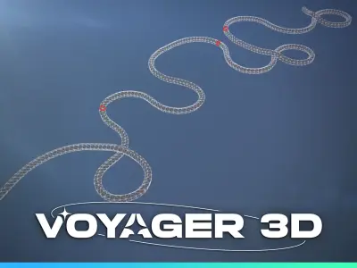 Network Cable Single 90cm Black Low-poly 3D model