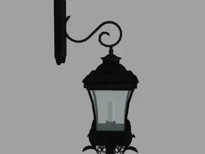 vintage lamp01 Low-poly 3D model