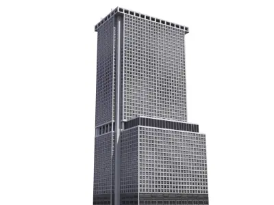 One New York Plaza Low-poly 3D model