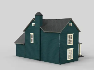 British House Design 07T3  Low-poly 3D model