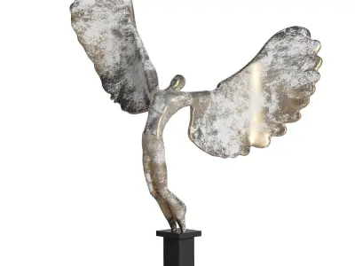 Decorative Abstract Sculpture Free Man 3D model