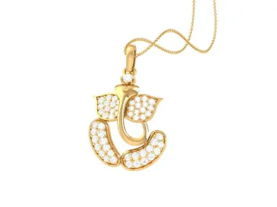 Spiritual Ganesha Pendant 3D print model