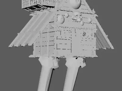 Baba Yaga Kitbash Free 3D model