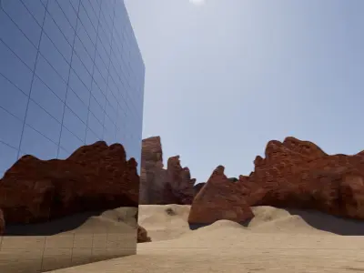  Hi Res 3D Model of Maraya Hall- AlUla Saudi Arabia 3D model