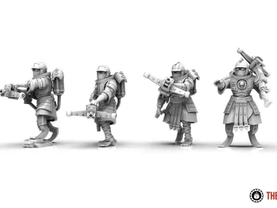 Dark Techno - Legionaxii troops builder 3D print model