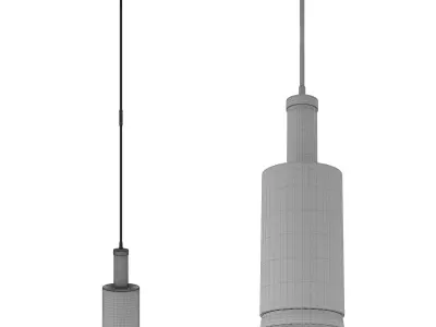 Visual Comfort Anders Large Cylindrical Pendant 3D model