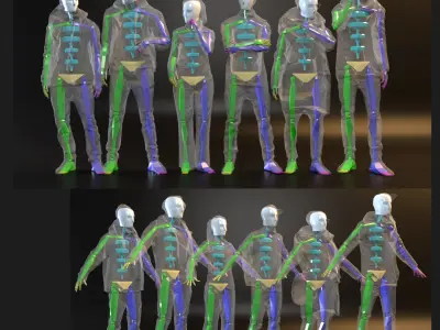  VectorPeople Sixpack 003 rigged 