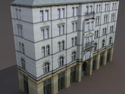 Aparment House 94 Low Poly 3d Model Low-poly 3D model
