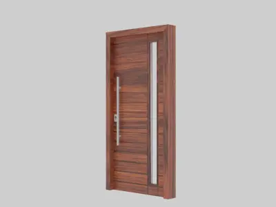 Door Model modern wooden 3D model