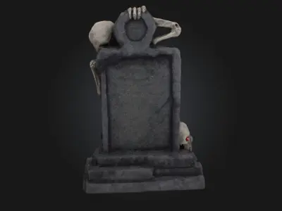 Graveyard Specter  Haunting Spirit of the Forgotten 3D model